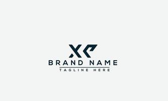 elemento di branding grafico vettoriale del modello di progettazione logo xp.