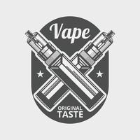 illustrazione vettoriale moderna di vape elettrico a forma di penna di fascia alta