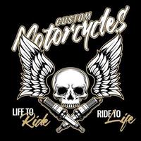 premium moto club illustrazione stile vintage vettore