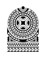 schizzo del tatuaggio in stile maori per la spalla vettore