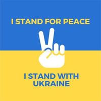 fermare la guerra per lo sfondo del concetto dell'ucraina, l'ucraina bandiera amore forma pregando concetto illustrazione vettoriale. prega per la pace in Ucraina. salvare l'ucraina dalla russia. vettore