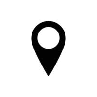 icona vettore posizione. simbolo del luogo. pittogramma gps, segno vettoriale piatto isolato su sfondo bianco. semplice illustrazione vettoriale per grafica e web design.