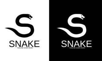 illustrazione grafica vettoriale del logo modello forma serpente lettere s