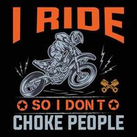 design t-shirt moto vettore