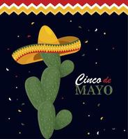 poster di cinco mayo vettore