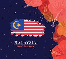 Malesia giorno dell'indipendenza vettore