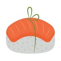 sushi con salmone vettore