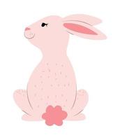 simpatico cartone animato coniglietto vettore