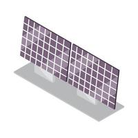 energia del pannello solare vettore