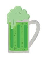 bevanda alla birra verde vettore