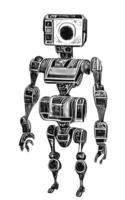 robot concept art asset collezione di fantascienza vol. 1 vettore
