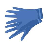strumento guanti blu vettore