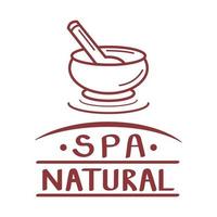 emblema spa con smerigliatrice vettore