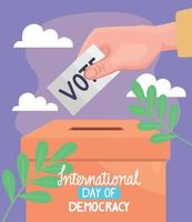 giornata internazionale della democrazia vettore