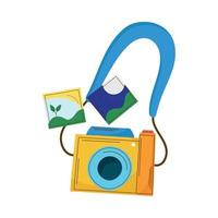 fotocamera fotografica con immagini vettore