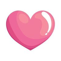 amore cuore rosa vettore