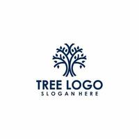 illustrazione dell'albero del logo vettoriale