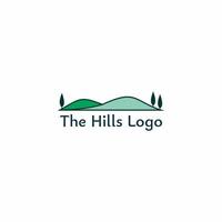 le colline logo illustrazione vettoriale