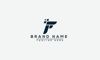 f logo design template elemento di branding grafico vettoriale. vettore