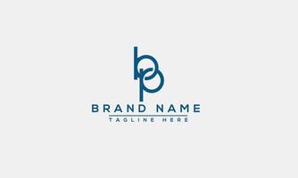 logo design lettera bp logo. elegante moderno. modello vettoriale. vettore