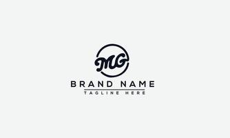 logo design lettera mg . elegante moderno. modello vettoriale. vettore