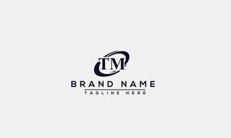 tm logo design template elemento di branding grafico vettoriale. vettore