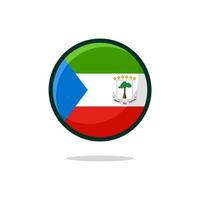 icona della bandiera della Guinea equatoriale vettore