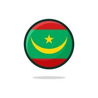 icona della bandiera della mauritania vettore