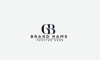 logo design lettera gb. elegante moderno. modello vettoriale. vettore