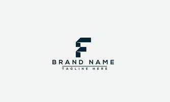 f logo design template elemento di branding grafico vettoriale. vettore