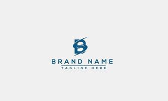 logo design lettera bs. elegante moderno. modello vettoriale. vettore