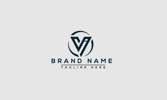 elemento di branding grafico vettoriale modello di progettazione logo av.