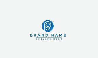 sp logo design template elemento di branding grafico vettoriale. vettore
