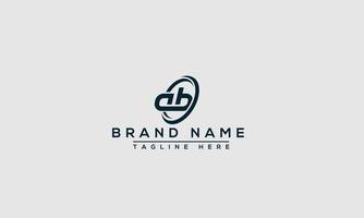 ab logo design template elemento di branding grafico vettoriale. vettore