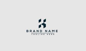 k logo design template elemento di branding grafico vettoriale. vettore