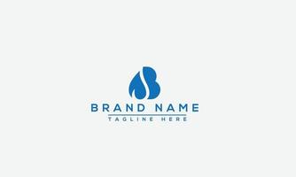 b logo design template elemento di branding grafico vettoriale. vettore