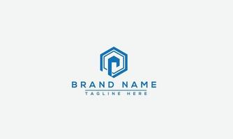 p logo design template elemento di branding grafico vettoriale. vettore