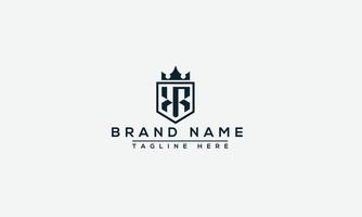 kr logo design template elemento di branding grafico vettoriale. vettore