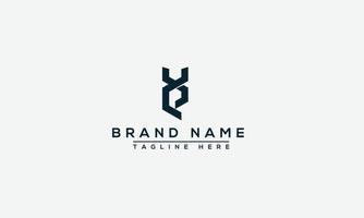 elemento di branding grafico vettoriale del modello di progettazione logo xp.