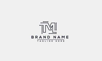 tm logo design template elemento di branding grafico vettoriale. vettore