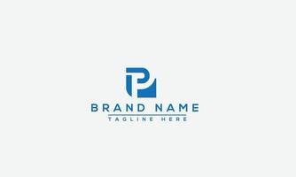 p logo design template elemento di branding grafico vettoriale. vettore