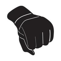 icona piatta colpo di mano o arti marziali miste per app o sito Web vettore