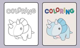 impara a colorare per bambini e scuola elementare. vettore