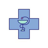 farmacia, vettore icona simbolo medico