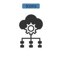 icone di differenza temporale simbolo elementi vettoriali per il web infografico