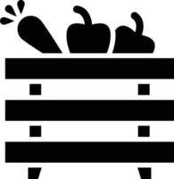 illustrazione del disegno dell'icona di vettore del cesto di frutta