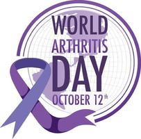 poster per la giornata mondiale dell'artrite vettore