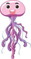 meduse in stile cartone animato vettore