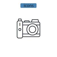 icone di fotografia simbolo elementi vettoriali per il web infografica
