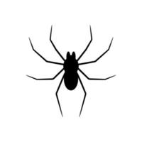 sagoma nera di pipistrello isolato su sfondo bianco. elemento decorativo di halloween. illustrazione vettoriale per qualsiasi disegno